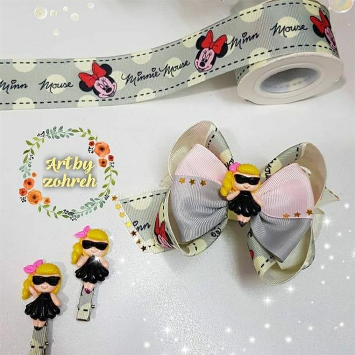 پک ست گلسر مجلسی و شیک و دو جفت گیره سر همراه با پیکسل عروسکی